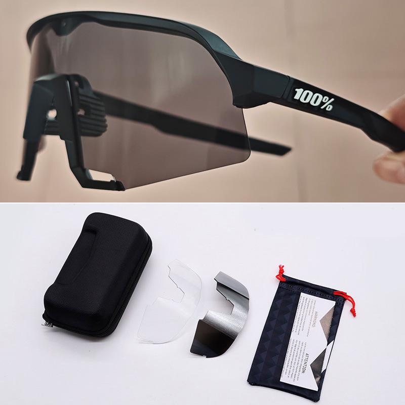 

Велосипедні окуляри S3: Сонцезахисні окуляри для шосейного велосипеда UV400 Anti-UV з 3 змінними лінзами.