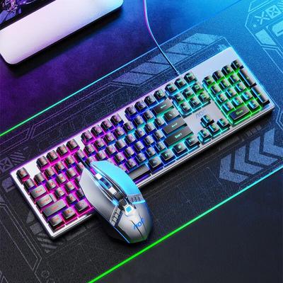 AOC KM410 Wired RGB Gaming Keyboard Mouse Combo with Mouse Pad