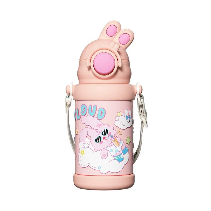 

Termo infantil de acero inoxidable con pantalla de temperatura y diseño de conejo portátil