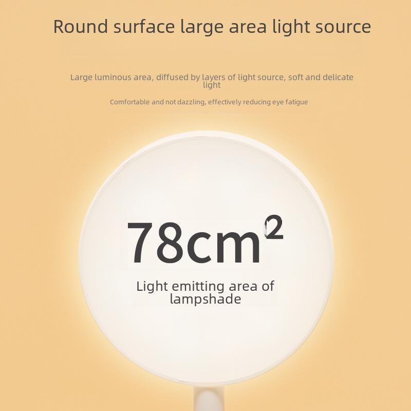 Rechargeable LED Desk Lamp - Eye Protection, Dual-Purpose for Bedroom, Study, and Bedside. Ideal Student Reading and Dormitory Gift.
