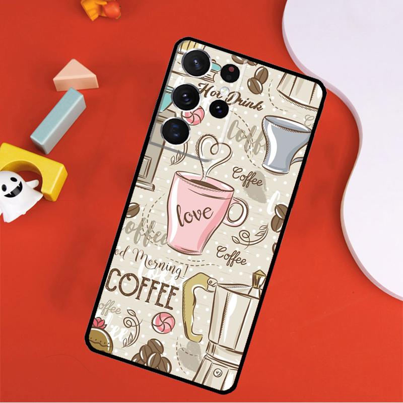 Frist Coffee Phone Case For Samsung Galaxy S25 Ultra S24 Ultra S9 S10 S20 S21 S22 S23 Plus S24 FE Cover