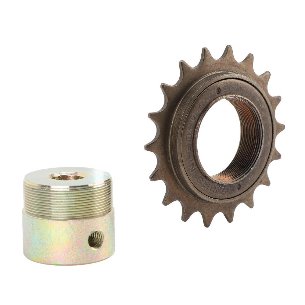 18T Bicycle Freewheel Steel Threaded Bike Freewheel Single Speed Freewheel for Single Speed Bikes