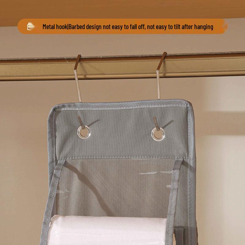Multifunctional Foldable Hanging Storage Bag for Clothes & Sundries