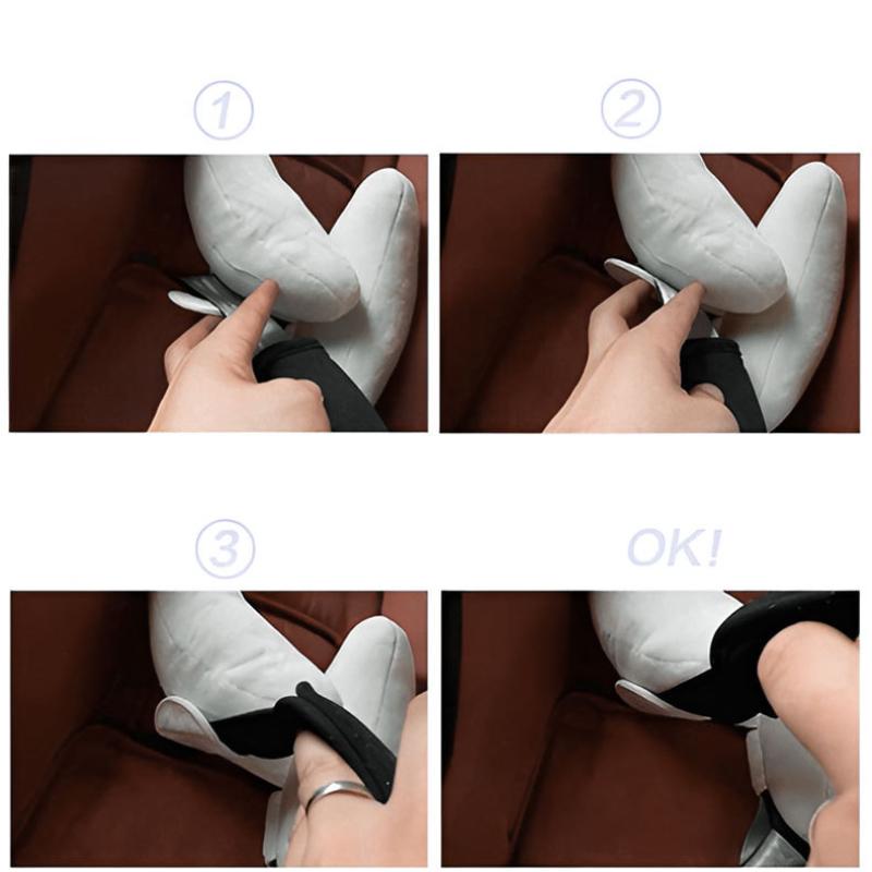 Babystol Hodestøtte Baby Nakkepute Vogn Hode Fiksert Beskyttende Hode Bananpute