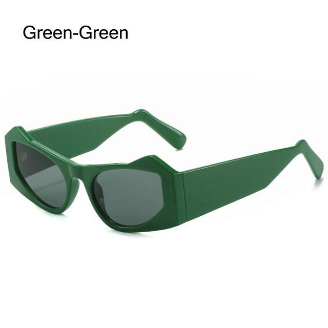 Cat Eye Sunglasses Vintage Punk Geometric Sun Glasses For Women Irregular Steampunk Eyewear Shades Uv400
