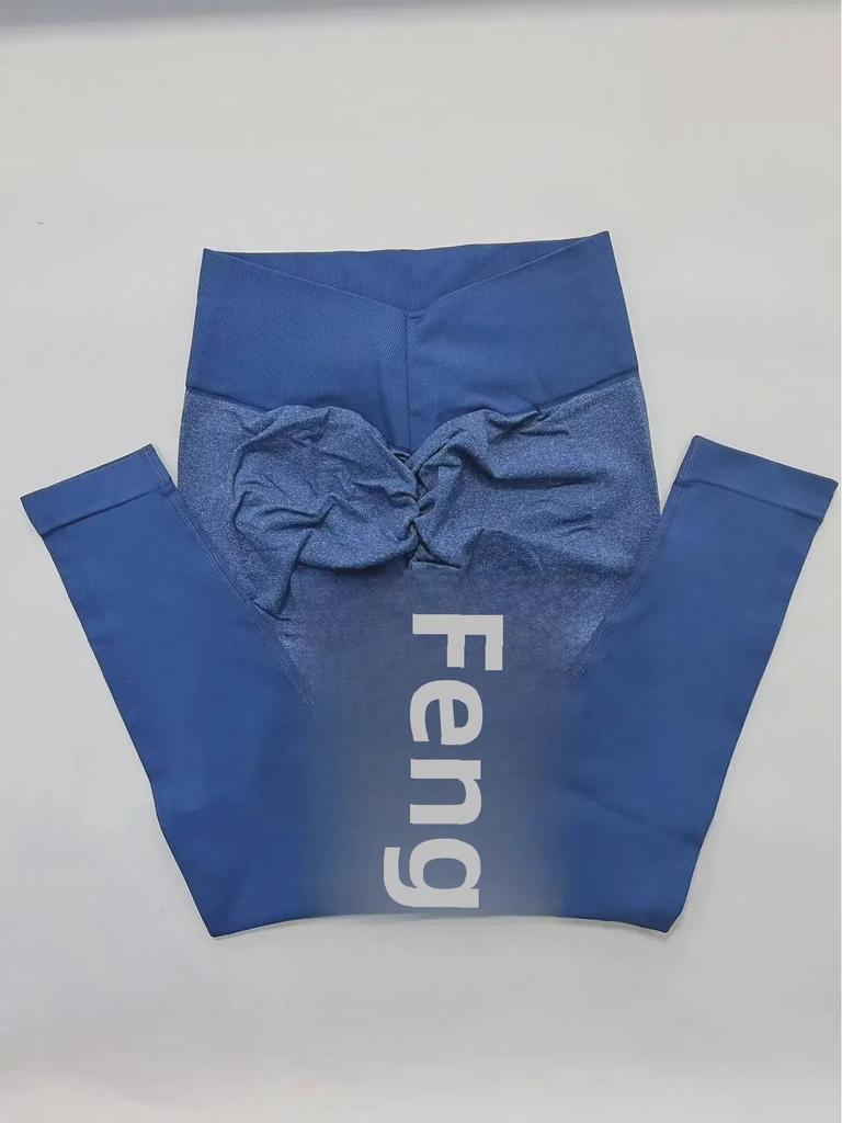 Damen High Waist Gestreifte Yoga Leggings - Schnelltrocknend, Hüftlift, Fitness- & Laufhosen