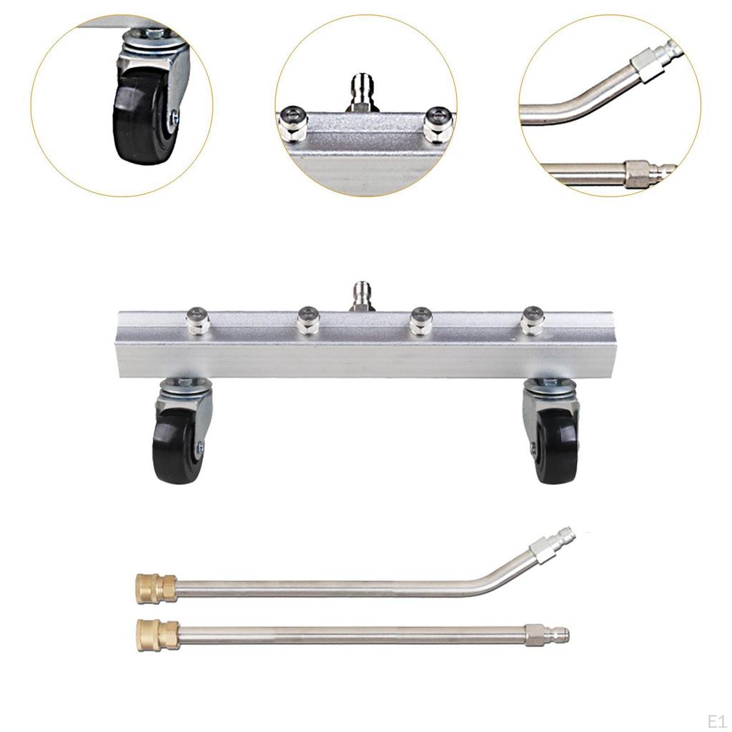 Car Wash Undercarriage Cleaner with Extension Wands, 4000 PSI Water Broom for Sidewalks and