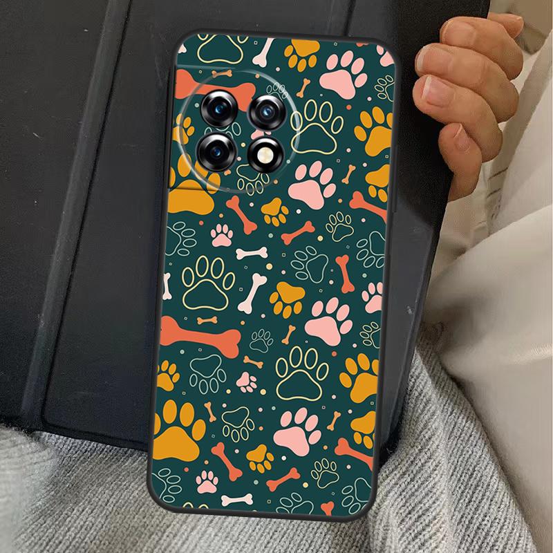 Dog Paw Case For OnePlus Nord 5 CE 2 3 4 Lite N10 N20 N30 OnePlus 13 12 11 10T 13s 10R 12R 13R Cover