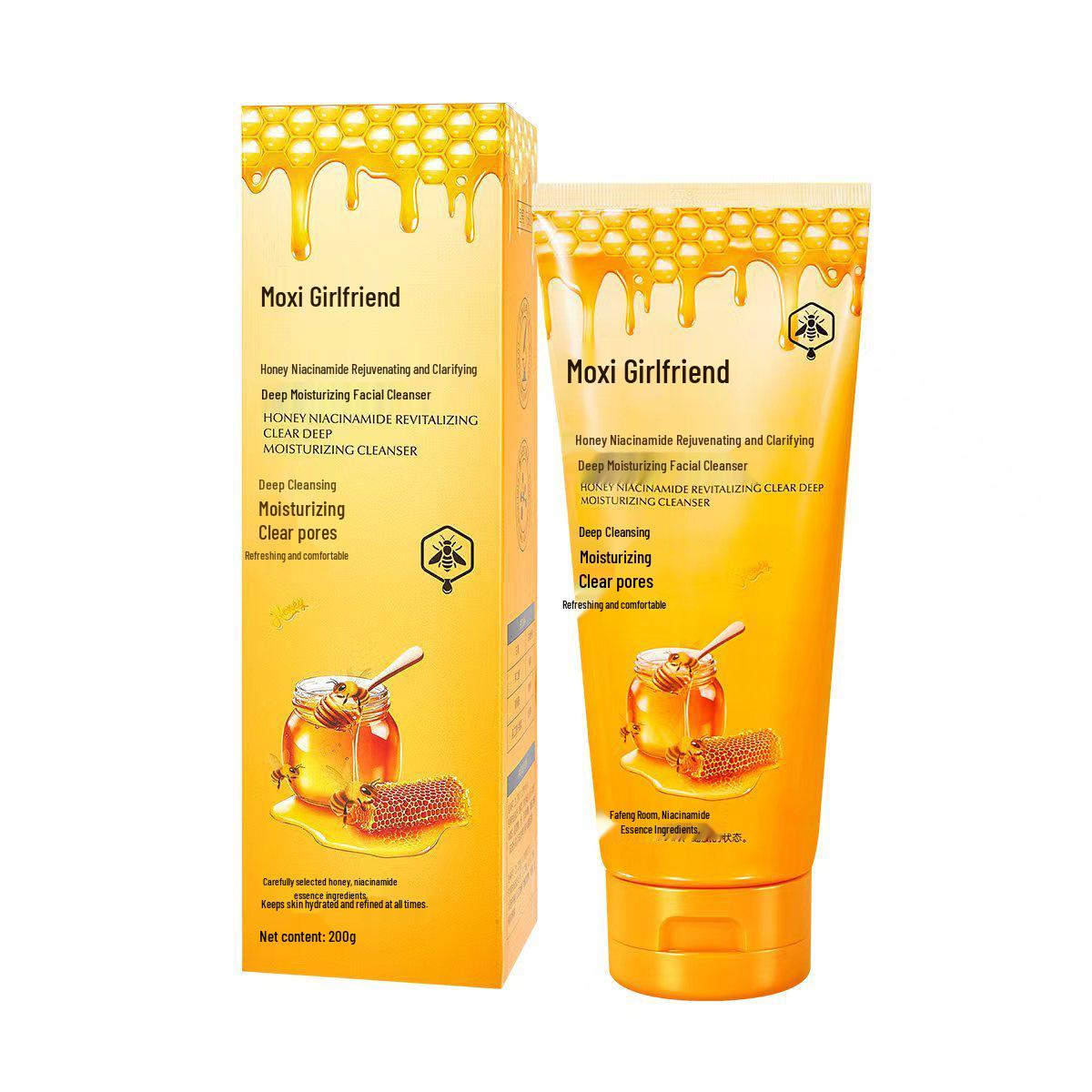 Mo Xi Honey Niacinamide Rejuvenating Deep Hydrating Facial Cleanser for Tender Skin Original