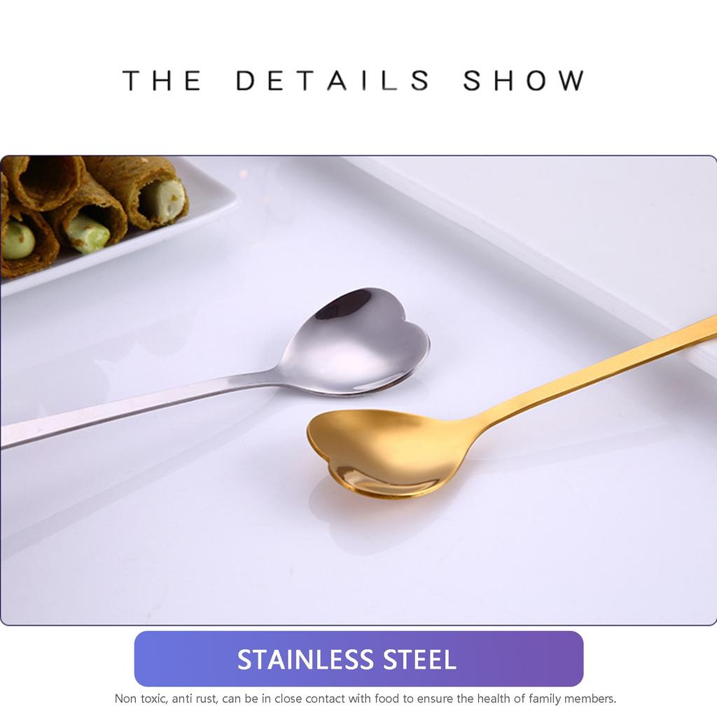 304 Stainless Steel Love Coffee Spoon Cake Spoon Stirring Spoon