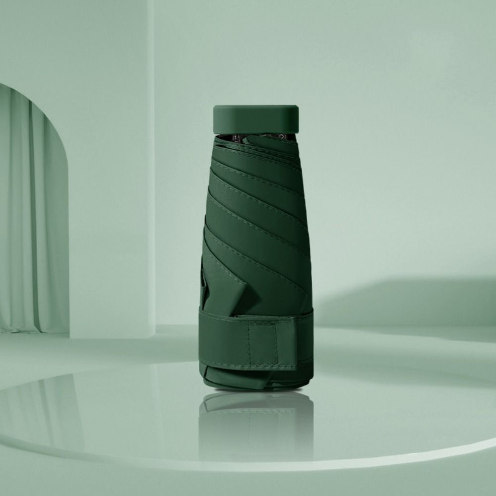 Five Fold Mini Sun Umbrella UPF50 Hand Operated Parasol Practical Folding Pocket Umbrella  Outdoor