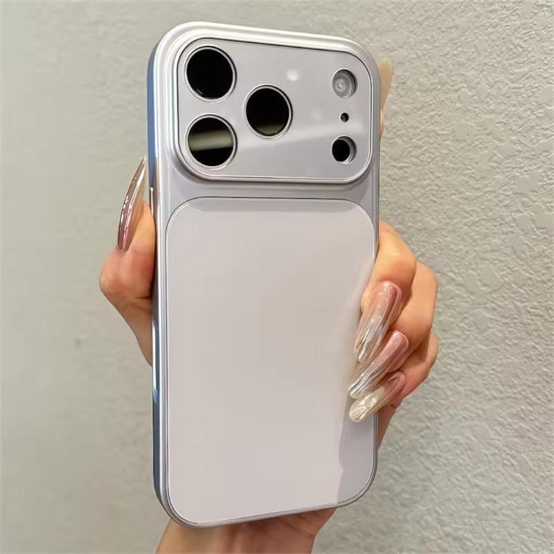 

Роскошный матовый чехол-бампер Defender для iPhone 17 Air 16 15 14 13 Pro Max 17Pro Защитный акриловый бампер Бронированный чехол iPhone 17 Pro Max серебряный