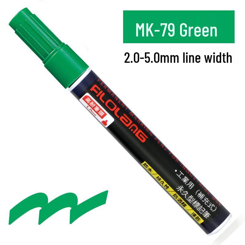 Feloran MK-79 Oil-Based Quick-Dry Industrial Waterproof High-Temperature Round/Oblique Tip Marker