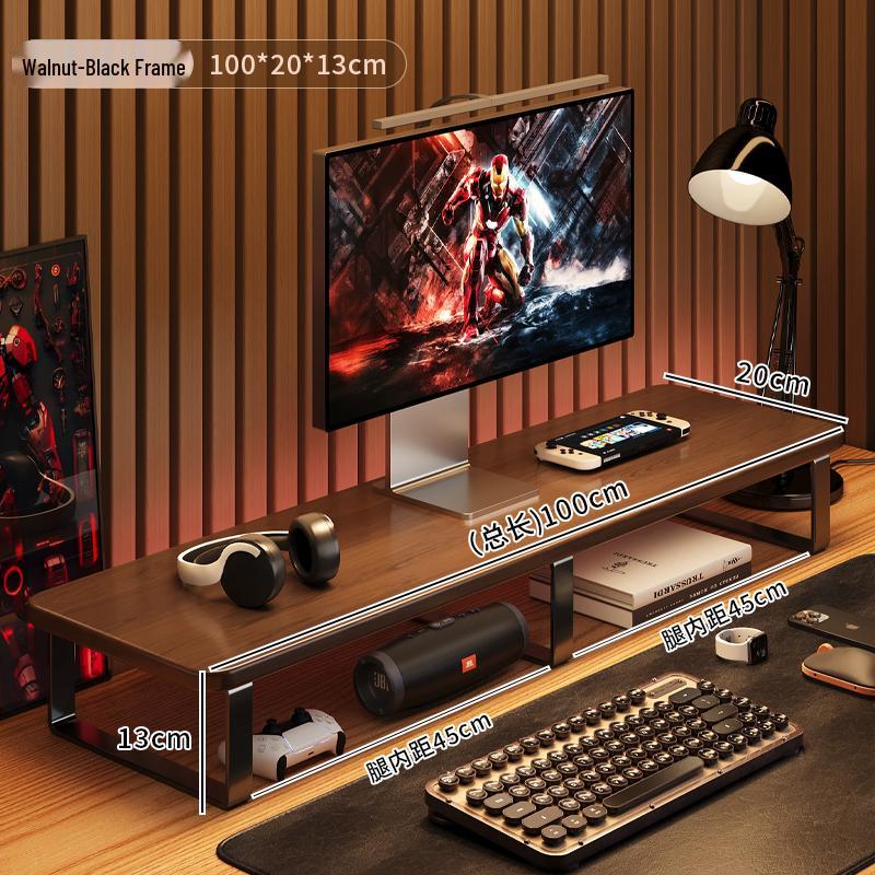 Gaming Desktop & Monitor Stand with Storage