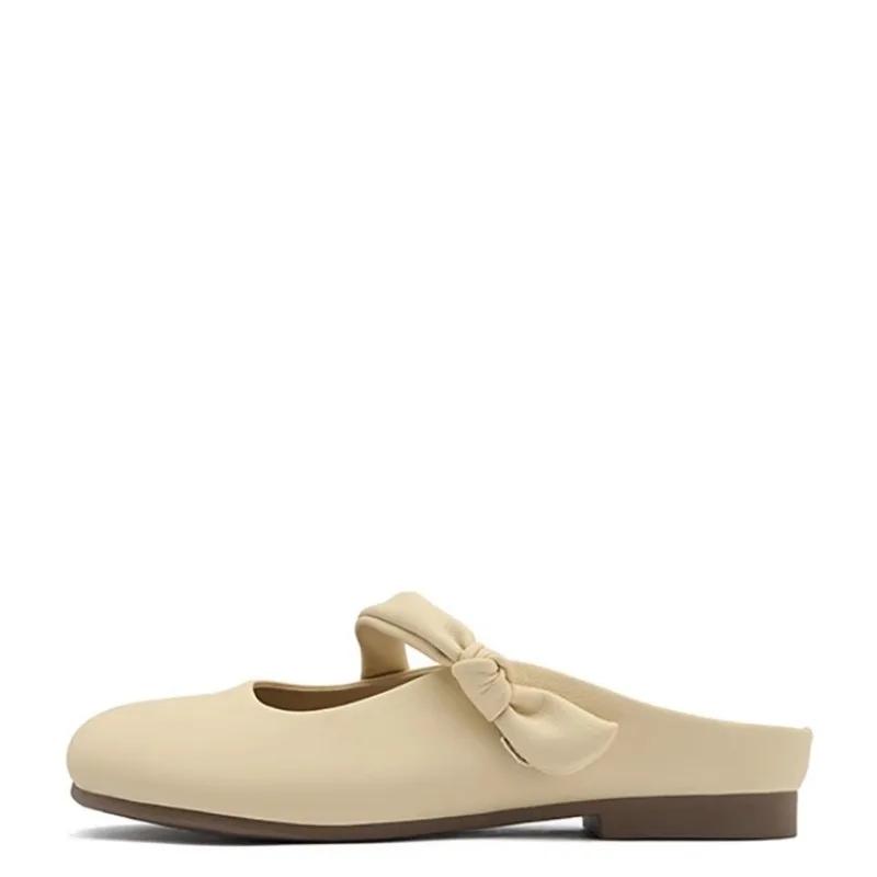 Boty Dámské Vysoce kvalitní S uzavřenou špičkou Dámské pantofle Venkovní Neformální pantofle Dámské Kulatá špička Mělké Plochá s Sandály