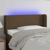 VidaXL LED Headboard Bedroom Furniture Single Bed Accessory Headboard Interior Dark Brown 3122941