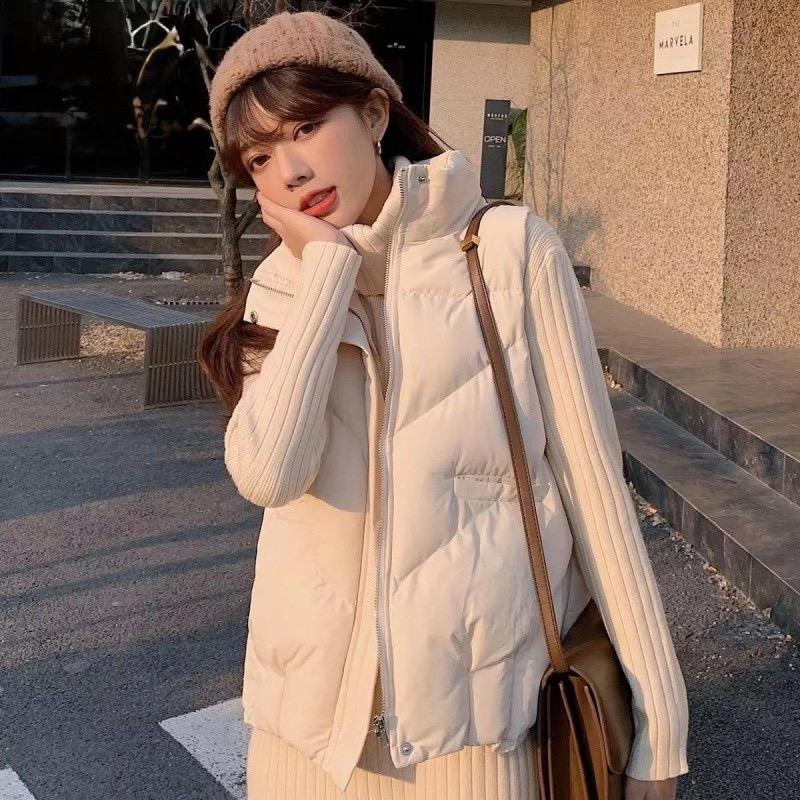 

Down Cotton Jacket Vest Women s Short Style 2XL