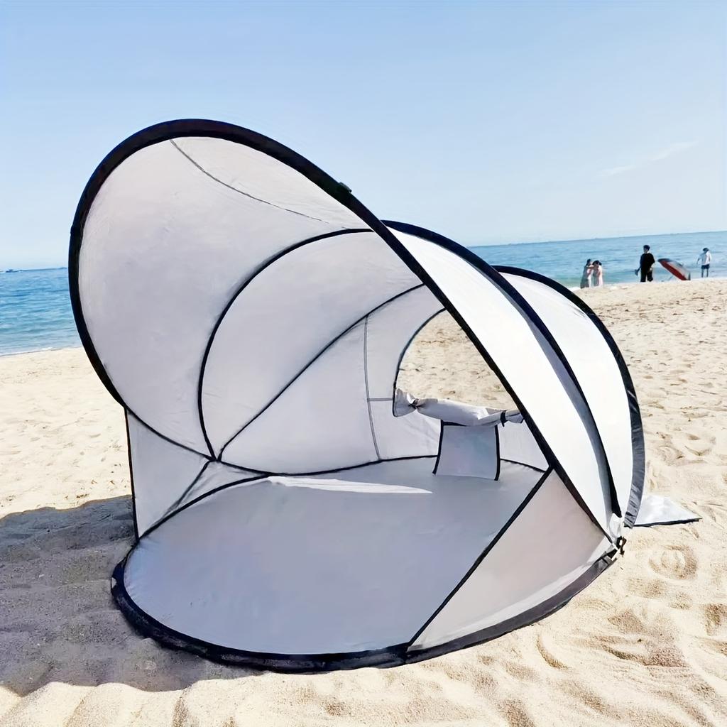 1pc Automatic Pop-Up Tent, 1-Second Quick Open, Extra Large Breathable Sunshade Park Camping Shelter for 3-4 People
