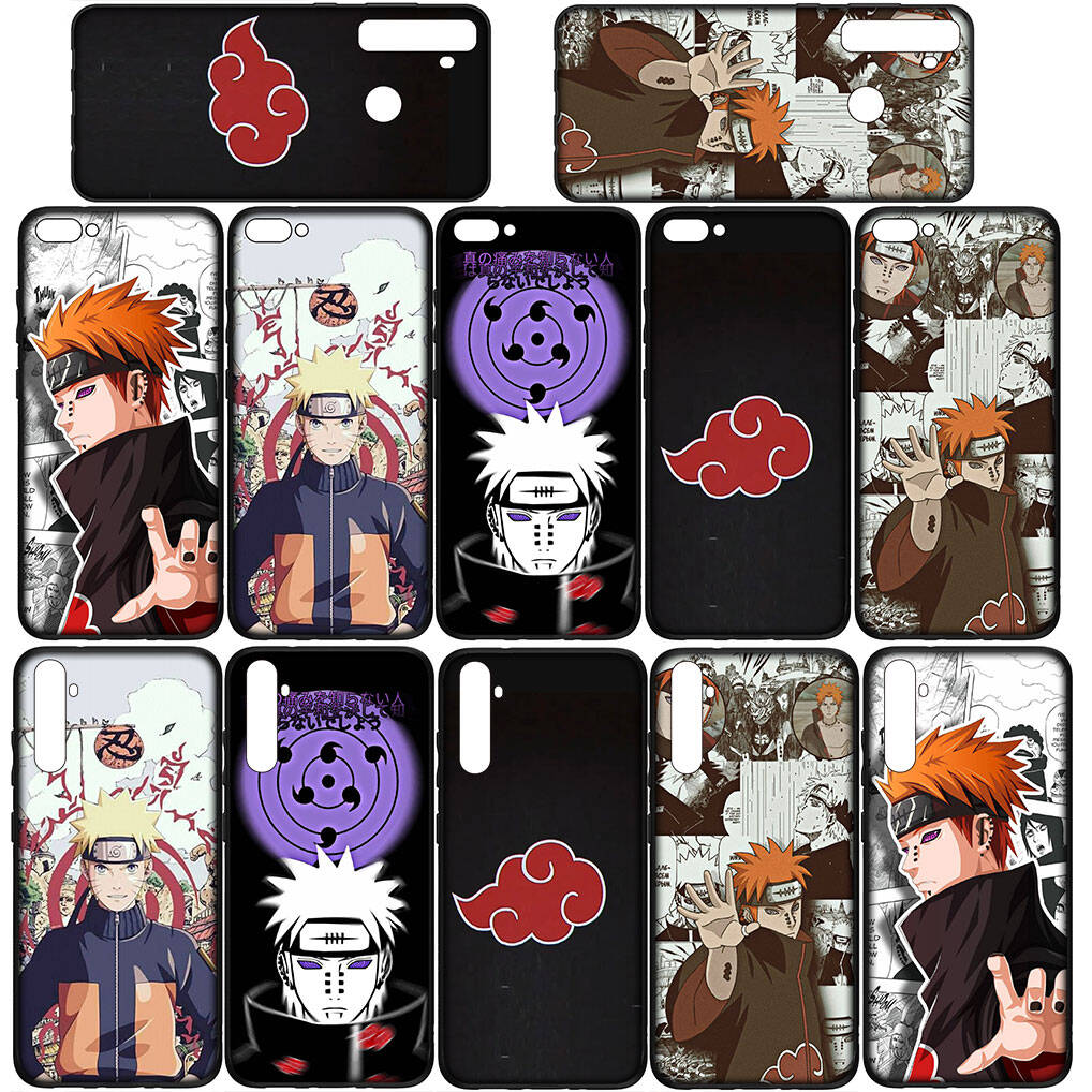 For Samsung Galaxy S25 S24 S23 S22 Ultra FE Plus A37 A57 A56 A55 A06 A16 A15 A36 A26 A35 A05 A25 A54 A34 Phone Case Cartoon Pain Akatsuki Naruto Cover