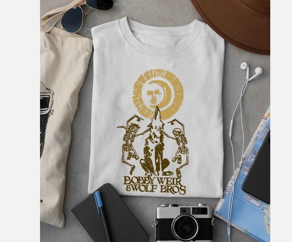 Bob Weir And Wolf Bros white Tshirt HOT NEW All sizes Unisex T-Shirt XXXXL