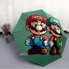 1pc Mario, Luigi Automatic Folding Umbrella, Portable Collapsible Design, 8-Rib Iron Frame, , All-Season Casual Outdoor Accessory for Christmas Birthd