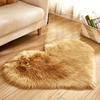 Heart Shaped Plush Rug 40x50cm Super Soft Fluffy Shaggy Carpet for Bedroom Living Room Non-Slip Floor Mat Decor Valentine Gifts