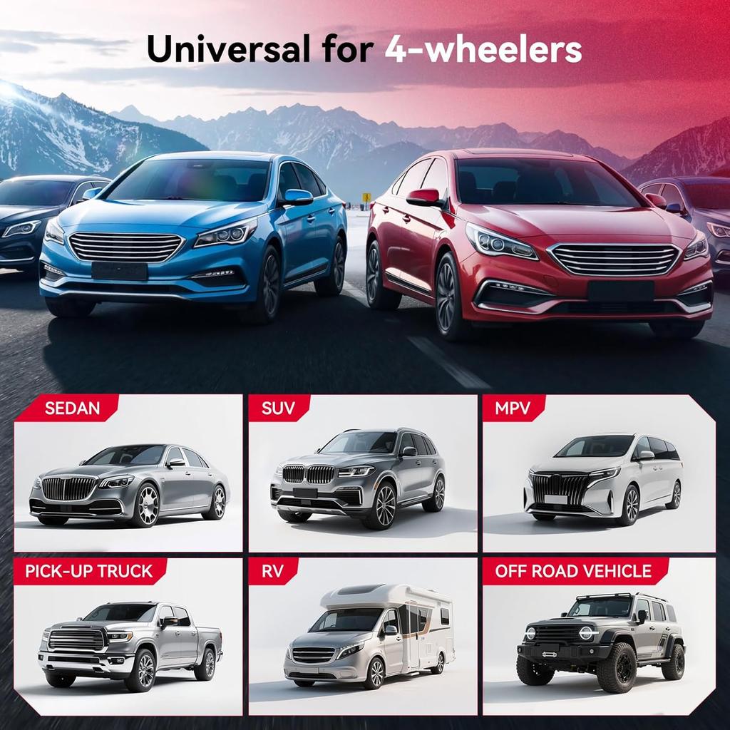 Andeman RV Tire Pressure Monitoring System, Tire Pressure Monitor With Solar And USB Charger TPMS With 4 Sensors & 6 Alarm Modes Tire Temperature