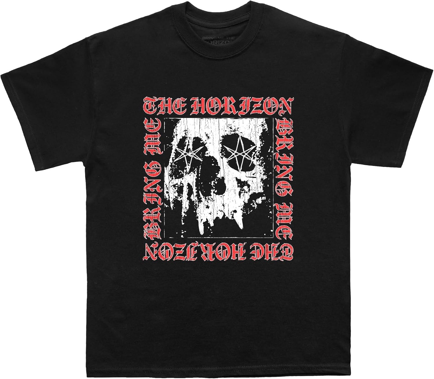 

Bring Me The Horizon Men s Skull Square T-Shirt Black | Officially Licensed Merchandise 5XL різнокольоровий