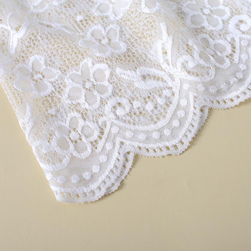 Women Lace Floral Fake Shirt Skirt Blouse Tail Hem Detachable Underskirt Shirt False Mini Skirt Fake Hem Adjustable Fake Top