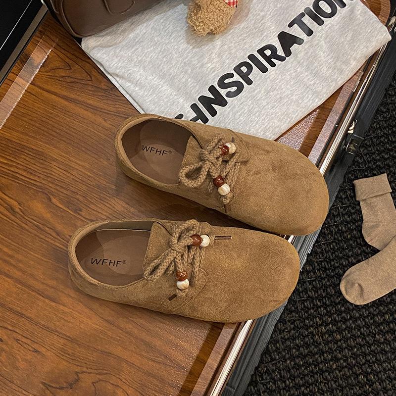 

2025 New Spring and Autumn Versatile French Flat Shoes Women s Boken Shoes Flat Shoes Not Tired Feet Small Single Shoes Women s Shoes 40 верблюд