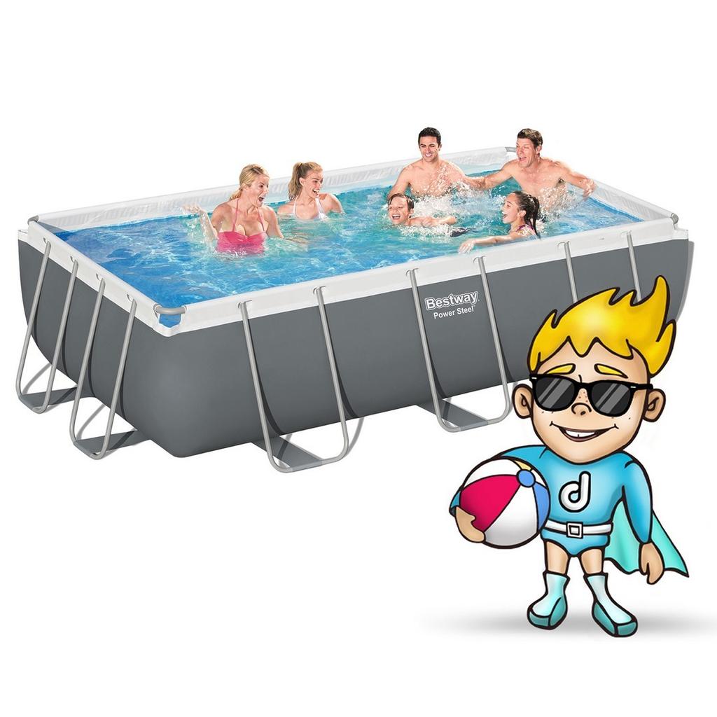 Piscine Hors Sol à Armature 404 X 201 X 100 Cm 11 En 1 Bestway 56441
