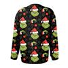 Women's Fashion Christmas Printed Long Sleeve Knitted Cardigan Button Down Jacket