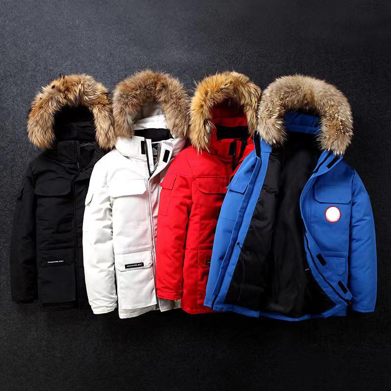 Coat New Men's and Women's Fur Collar Winter Clothing Thermal Hooded Couple Jacket Pie Overcome