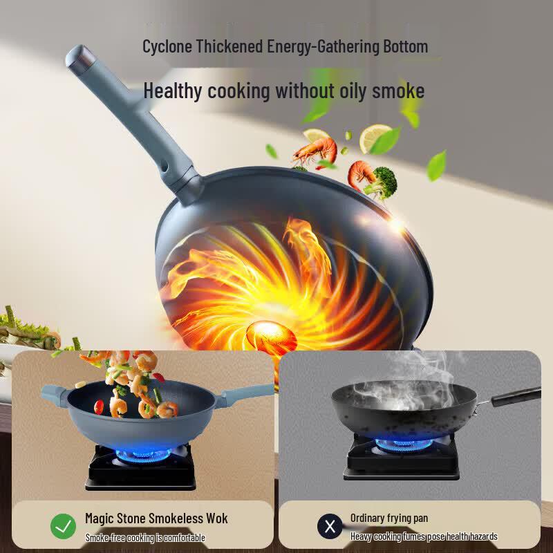 ASD Blue Diamond Titanium Non-Stick Wok - 32cm