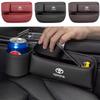 For NEW PU Leather Car Seat Storage Bag Multifunctional Gap Organizer Box Gazoo Racing Corolla Crown Yaris Chr Auris Rav4
