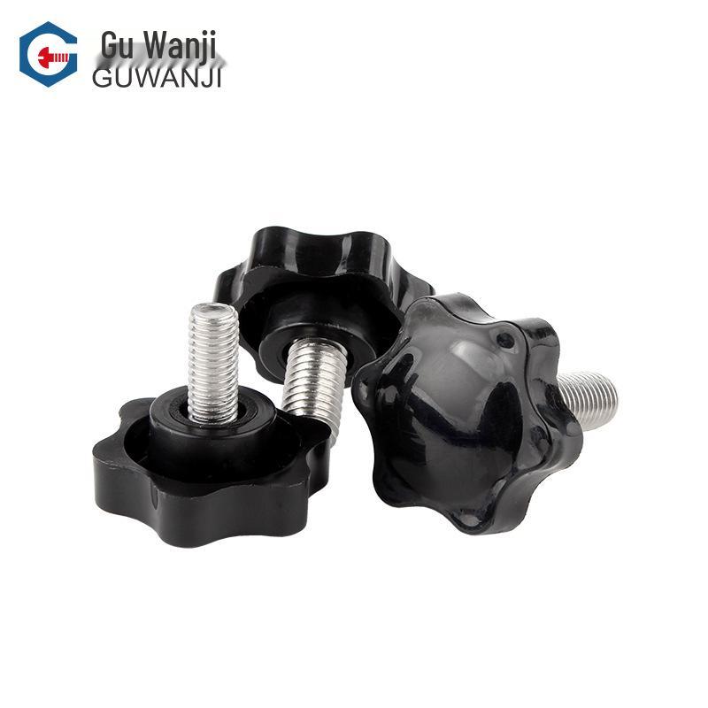 Aço Inoxidável 304 Flor de Ameixa Baquelite Botão Recartilhado Parafuso de Aperto Manual M4-M10