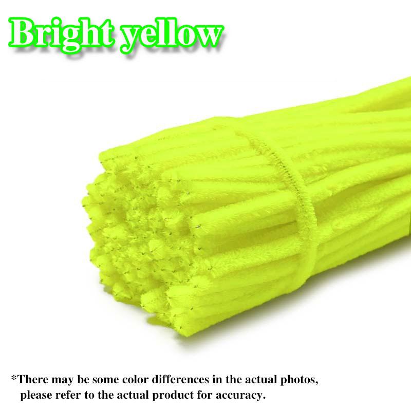 50/100Pcs Chenille Stems Colorful DIY Strips Twist Bar Anvil Wire Plush Strips Handmade Art Materials Toys DIY Craft Supplies