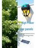 Solar-Powered Outdoor Filament Wall Lamp with Motion Sensor