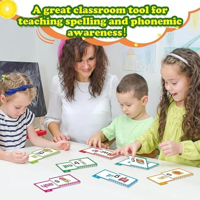 Reading Flip Book Read and Rhyme Flip Books Word Family Flip Books Flash Cards ABC Vocabulary Cards Montessori Educational