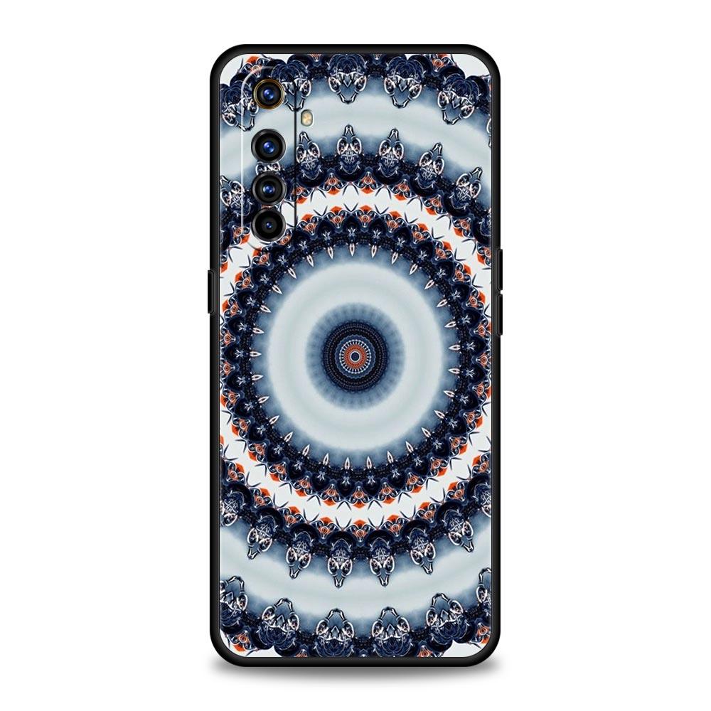 Retro Circular Totem Design Soft TPU For Realme 13 12 11 10 9 Pro Plus GT3 GT2 C21 C25 C35 C53 C55 C67 Pro 5G Phone Case Cover