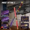 Mould King 10259 ZORO Sword Building Blocks MOC Anime Cosplay with Scabbard and Toy Set 1832 Set, Light-Up Sword, Stand, Youth/Adult/Collector (Over