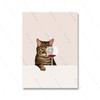 Funny Cat Poster White Cats Taste Red Wine Canvas Painting Cat Lover Gifts Kitchen Wall Art Pictures for Living Room Home Decor