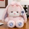 Cute Hairpin Bow Rabbit Bear Doll Sweet Bright Eye Soothing Rabbit Doll Grab Machine Doll