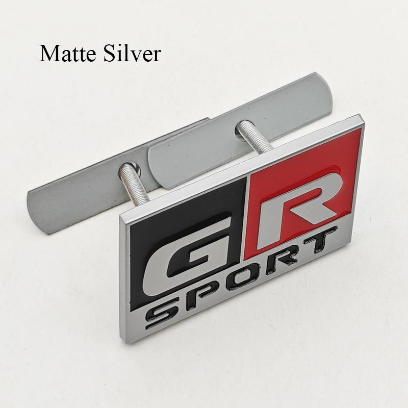 Adesivo Metallico 3D per Auto Logo GR SPORT Distintivo Laterale sul Parafango Emblema Griglia Anteriore Bagagliaio Posteriore Per Toyota Alphard Avensis Prius Crown Yaris