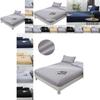 Luxurious Deep 15/25cm Fitted Sheet And Pillow Case Set In Stylish Solid Colors