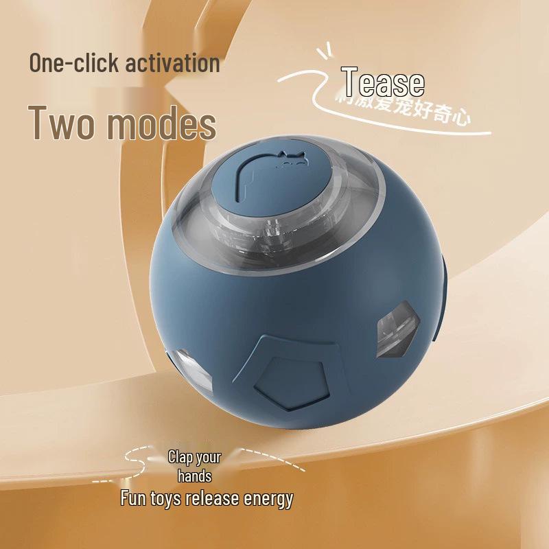 Elektrischer interaktiver Katzen-Teaser-Ball und -Stick Kätzchen-Spielzeug