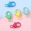 2 Pcs/bag Colourful Handmade DIY Keychain Zinc Zinc Alloy Spring Buckle 27MM Bag Pendant Accessories  Women