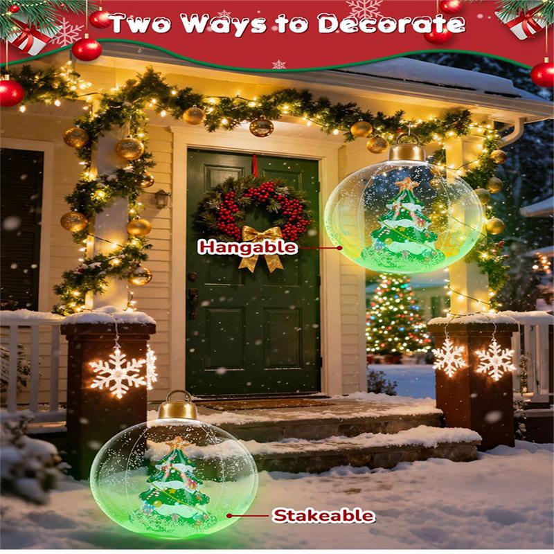 Inflatable PVC Christmas Tree Ball Decorations