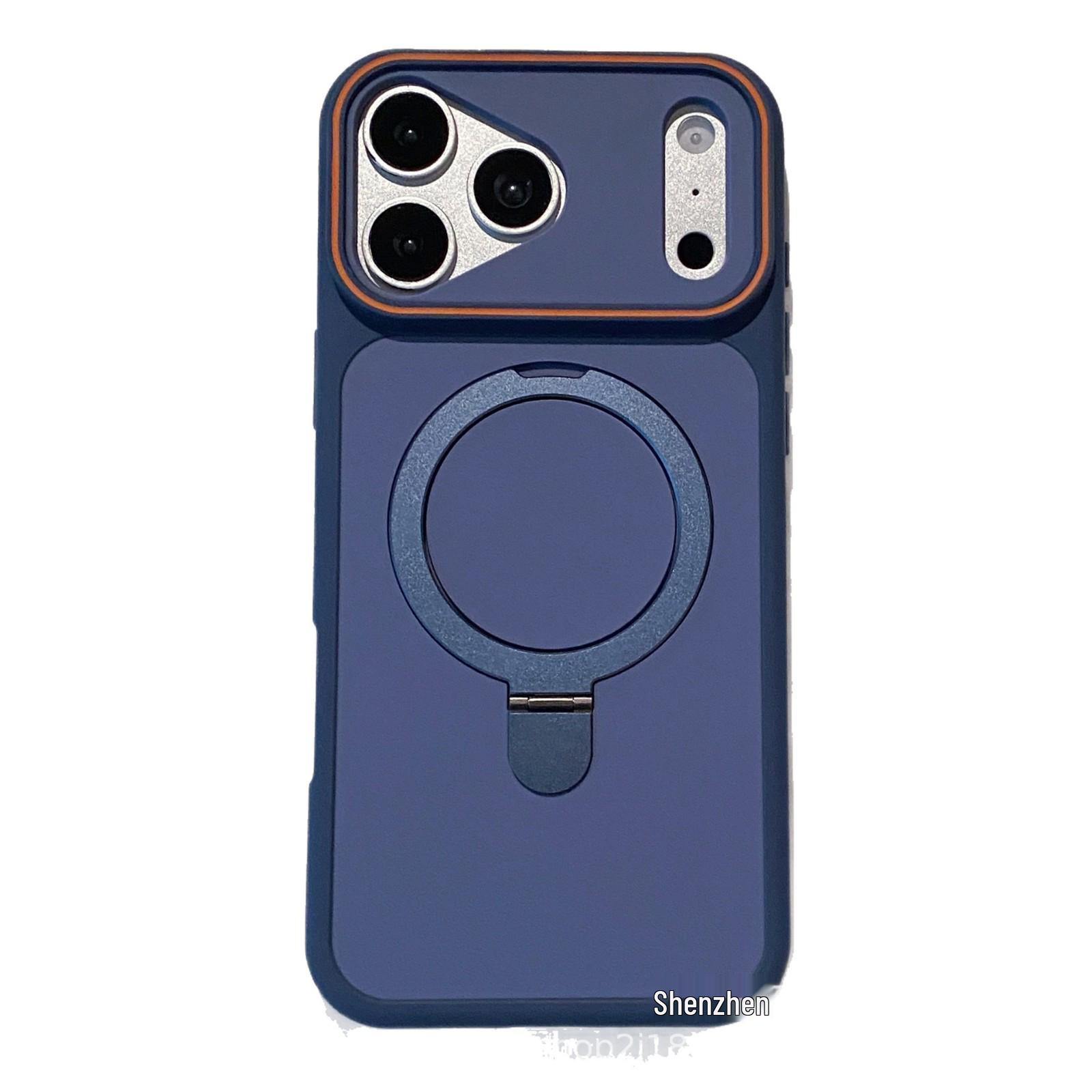 

iPhone 17 Pro Max Magnetic Charging Case with Metal Bracket and Drop-Proof Protection 12