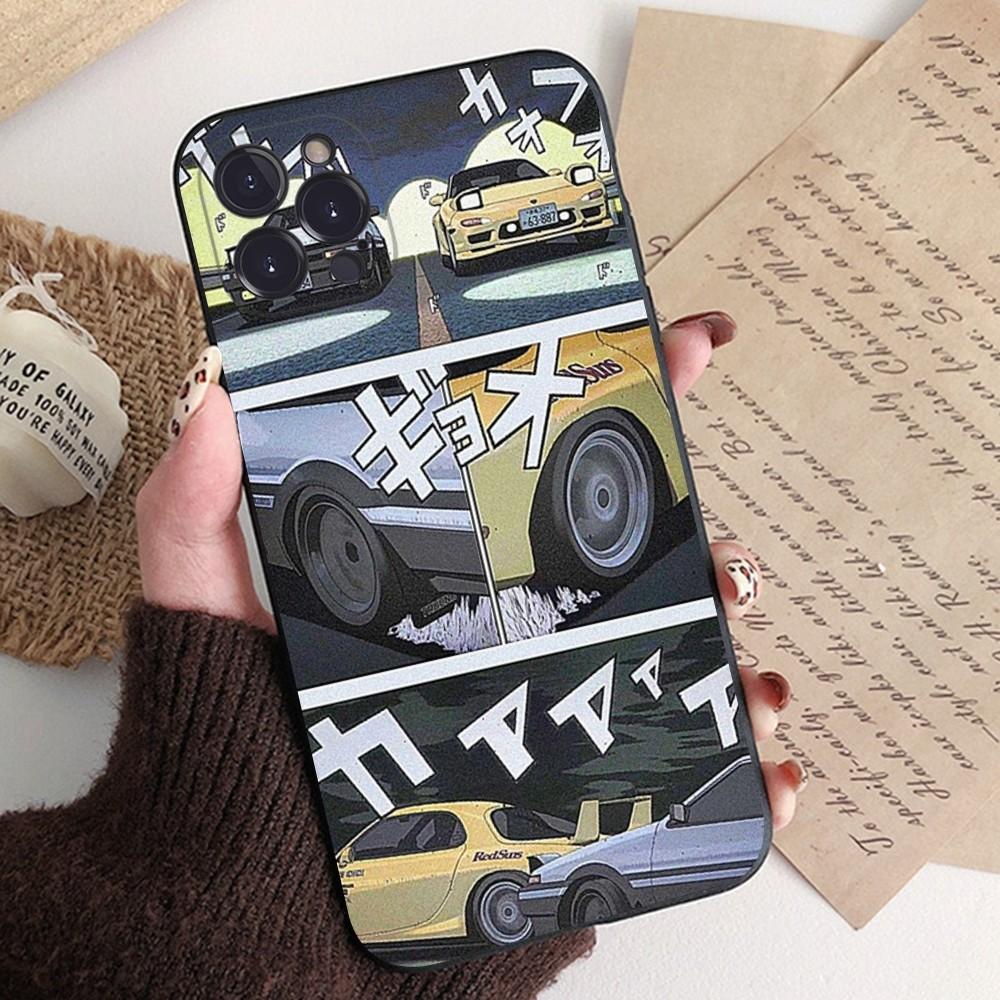 Anime Initial D AE86 Rücklicht Handyhülle Für iPhone 14 11 12 13 Mini Pro XS Max Hülle 6 7 8 Plus X XR SE 2020 Funda Schale
